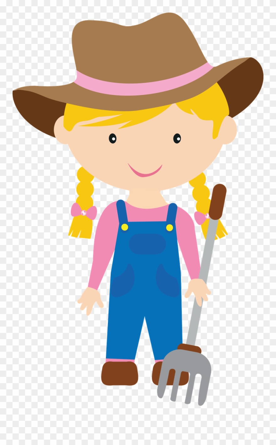 Picture Free Download Fazenda Minus Clipart Farm - Girl Farmer Clipart - Png Download
