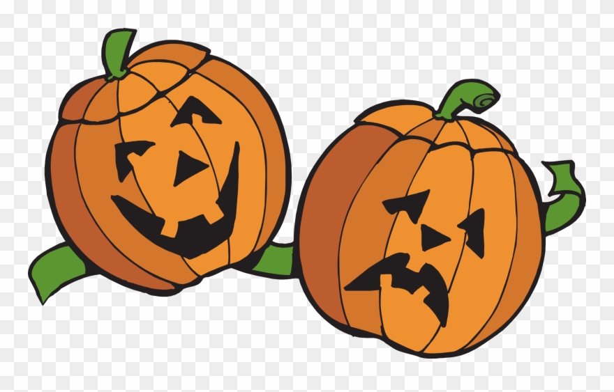 Pumpkin Vine Clip Art - Happy Pumpkin Sad Pumpkin - Png Download