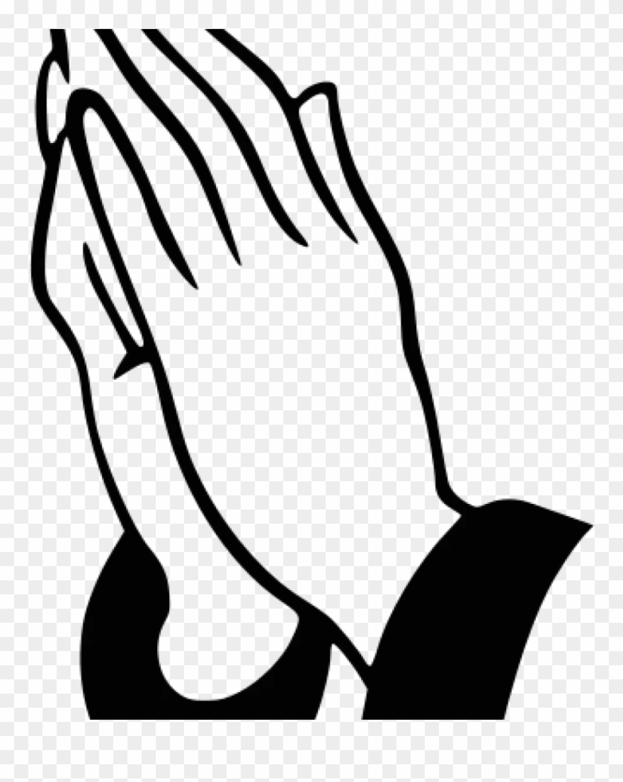 Prayer Clipart Prayer Praying Hands Clipart History - Praying Hands Easy Drawing - Png Download