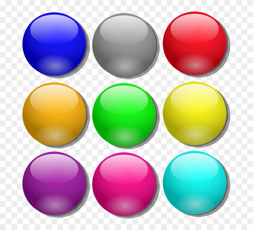 Free Vector Game Marbles Clip Art - Marbles Clip Art - Png Download