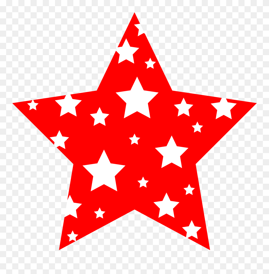 Clipart Star 4th July New Year Red Clip Art Stars - 4th Of July Star - Png Download