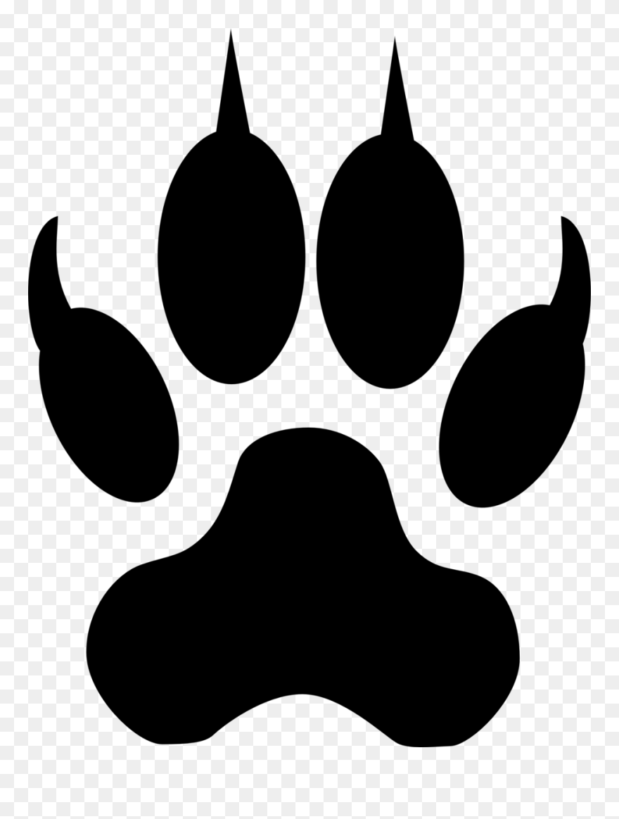 Image For Footstep Track Animal Clip Art - Blue Wolf Paw Print Throw Blanket - Png Download