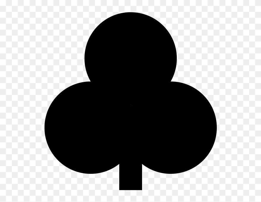 Club Playing Card Symbol Clipart