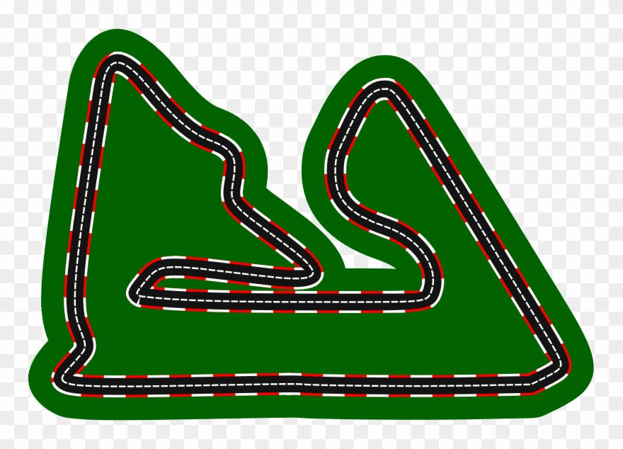 Racetrack Clipart Race Track Auto Racing Clip Art - Race Track Clipart - Png Download