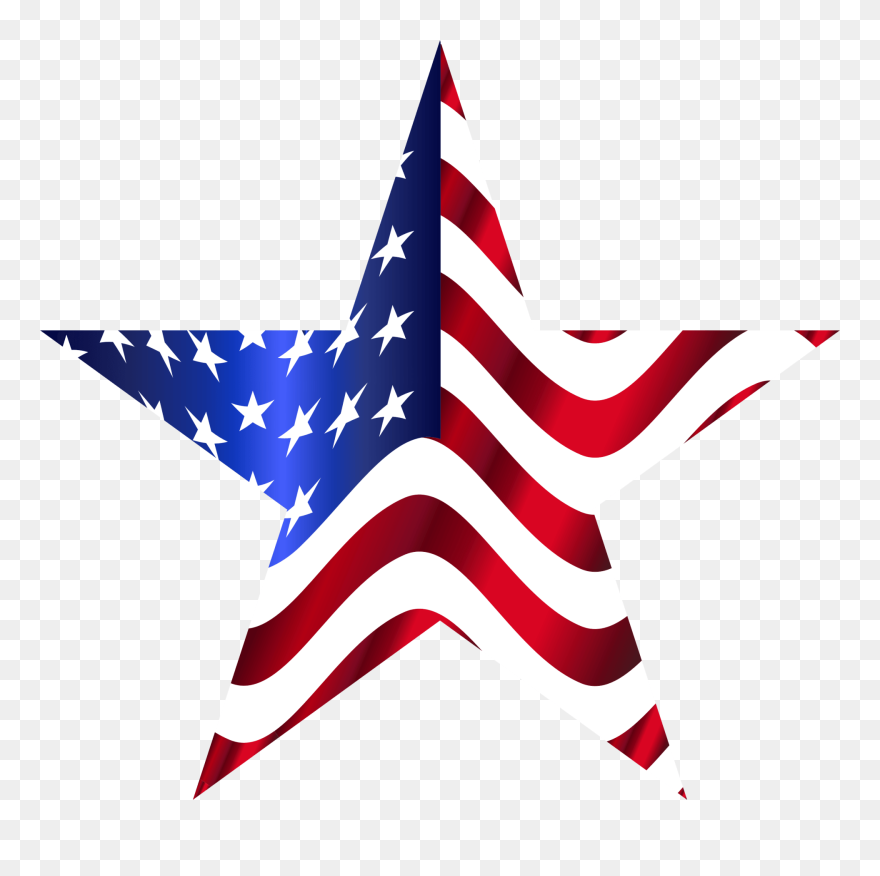 All Photo Png Clipart - American Flag Star Png Transparent Png