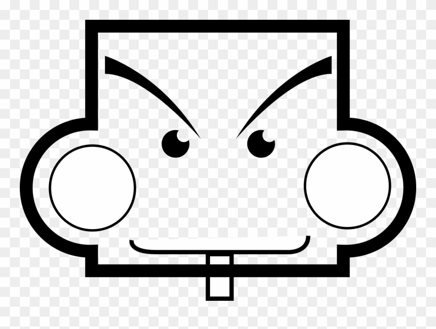 Rectangle Clip Art - Clipart Rectangle Black And White With Cartoon - Png Download