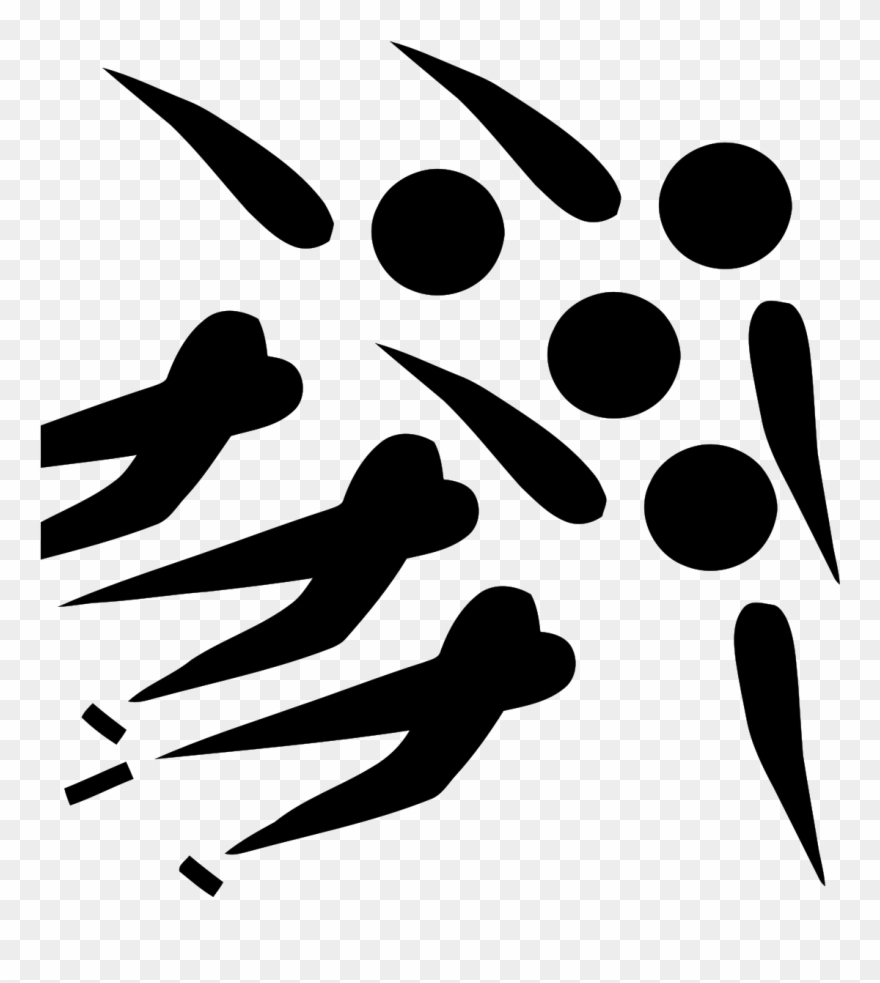 Short Speed Skating At The Winter Olympics - Short Track Speed Skating Logo Clipart