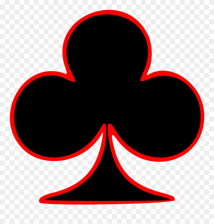 Club Clipart Deck Card - Simbolo De Las Cartas De Poker - Png Download