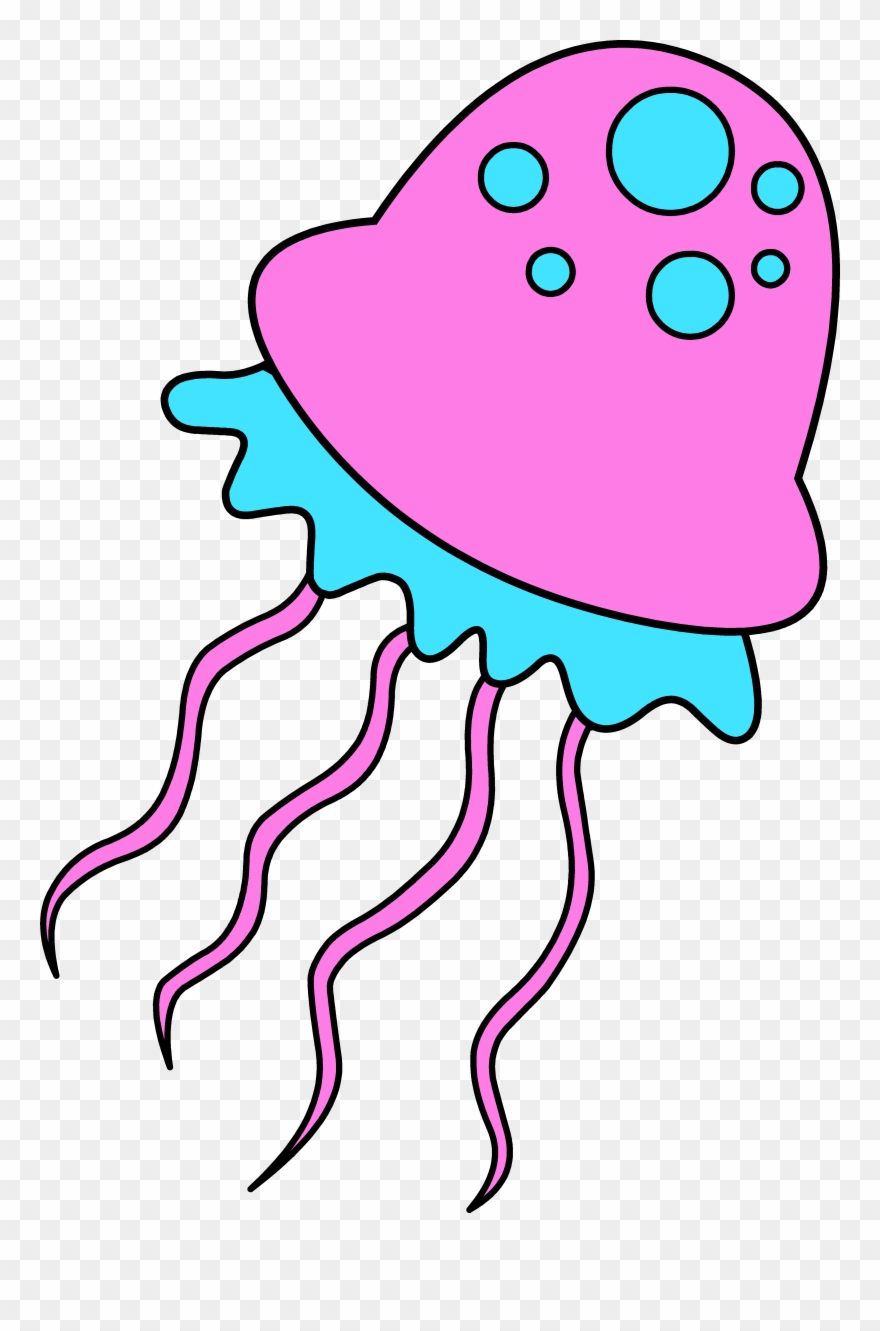Fish Clip Art Outline - Jelly Fish Clipart Png Transparent Png