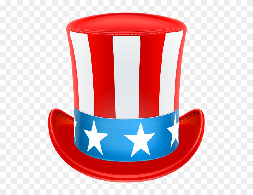 Clipart Hat 4th July - Uncle Sam Hat Clipart - Png Download
