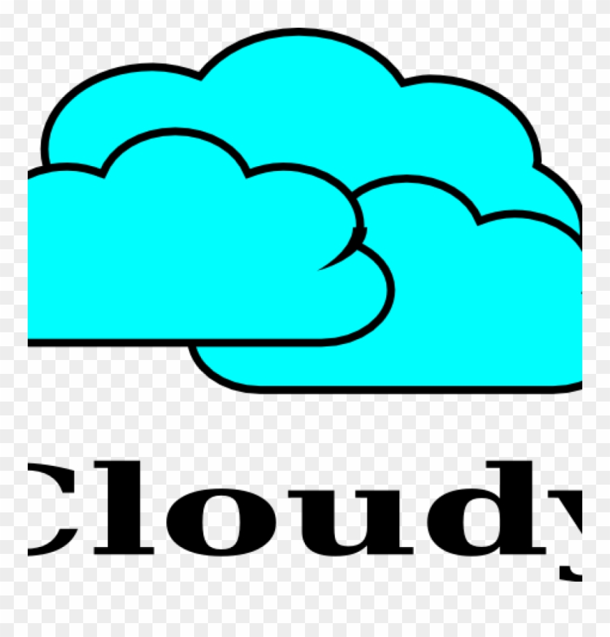 Cloudy Clipart Clip Art At Clker Vector Online Royalty - Clip Art - Png Download