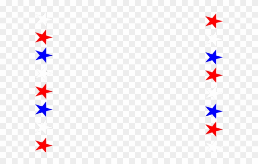 Patriotic Clipart 4th July - July Clip Art Borders - Png Download