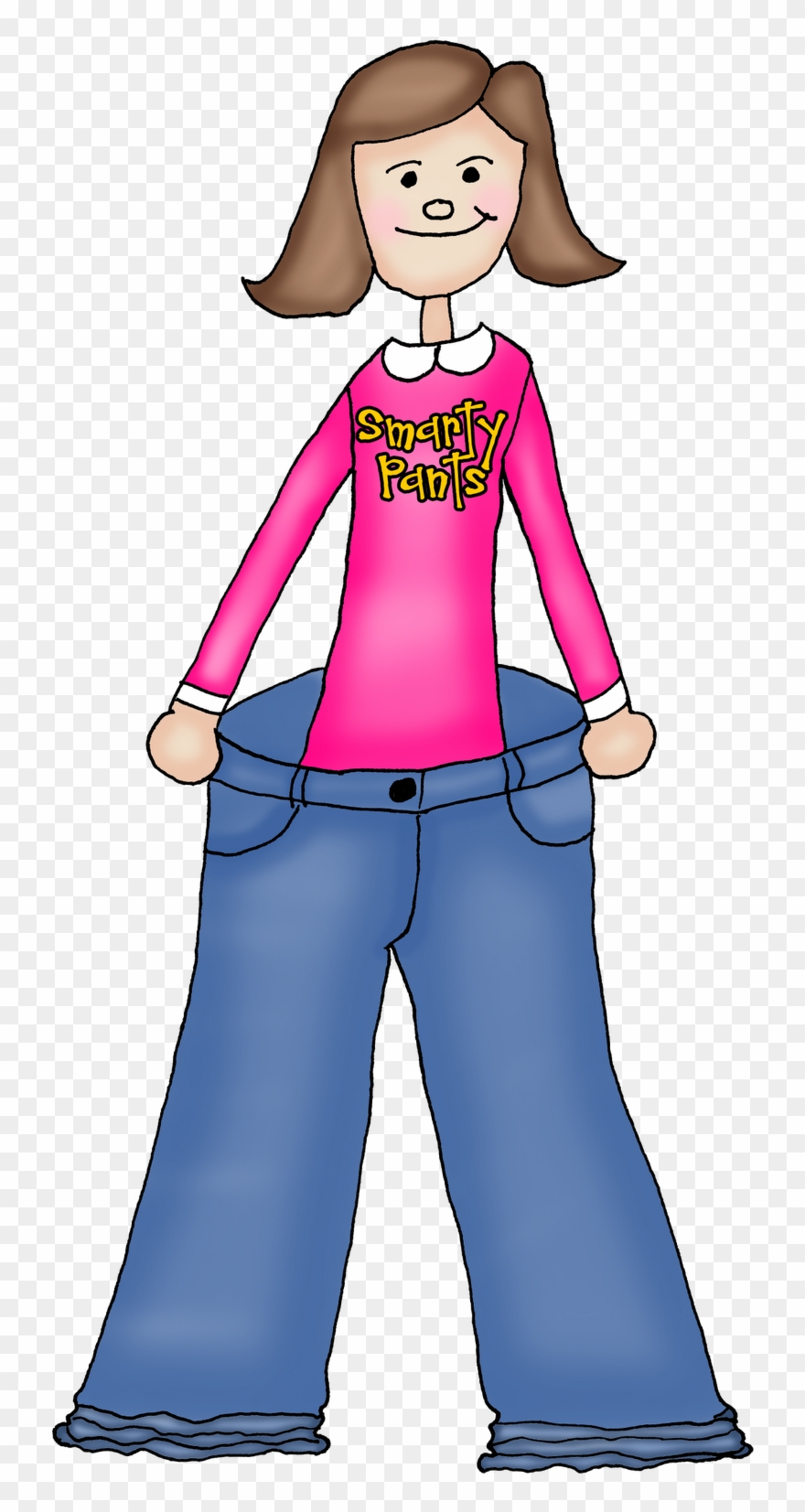 Puffy - Wide Pants Clipart - Png Download