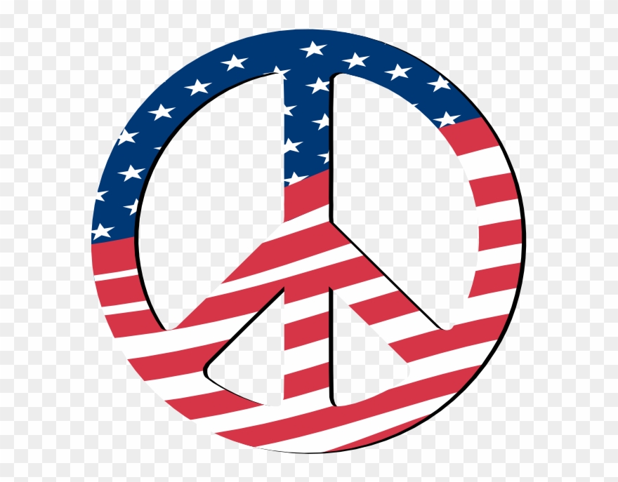 Peace Sign Clipart Retro - Mandalas Para Pintar Signos De La Paz - Png Download