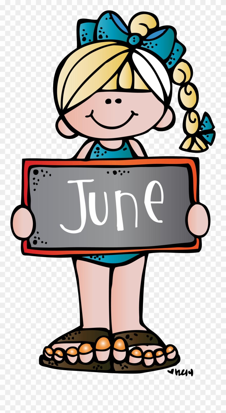 Svg Royalty Free Library Free June Clip Art - Melonheadz June Clipart - Png Download