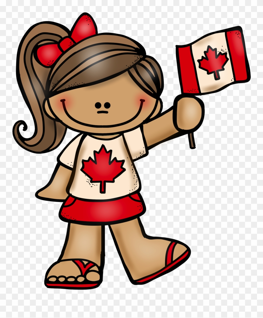 July 1st Is Canada Day Here Is A Canadian Boy And Girl - Clip Art Canada Day - Png Download