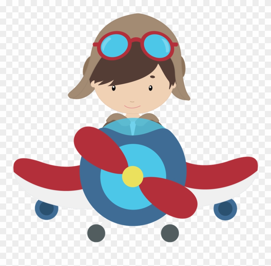 Clip Art Transparent Stock Aviator Clipart Little Pilot - Pequeno Principe No Aviao - Png Download