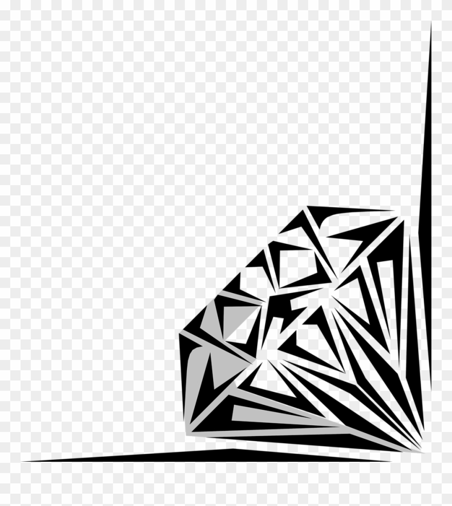 Diamonds Clipart Card - Diamond Borders - Png Download