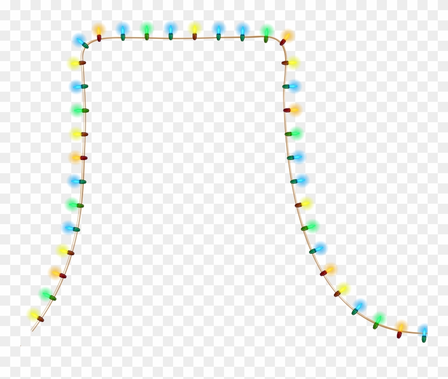 String Of Lights Clipart Free Light Bunting Clip Art - Christmas String Lights Png Transparent Png