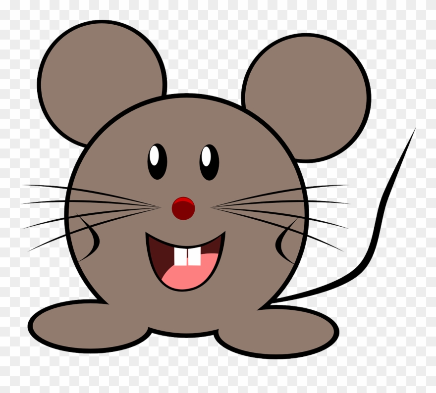 Mouse - Clipart - Smiling Mouse - Png Download
