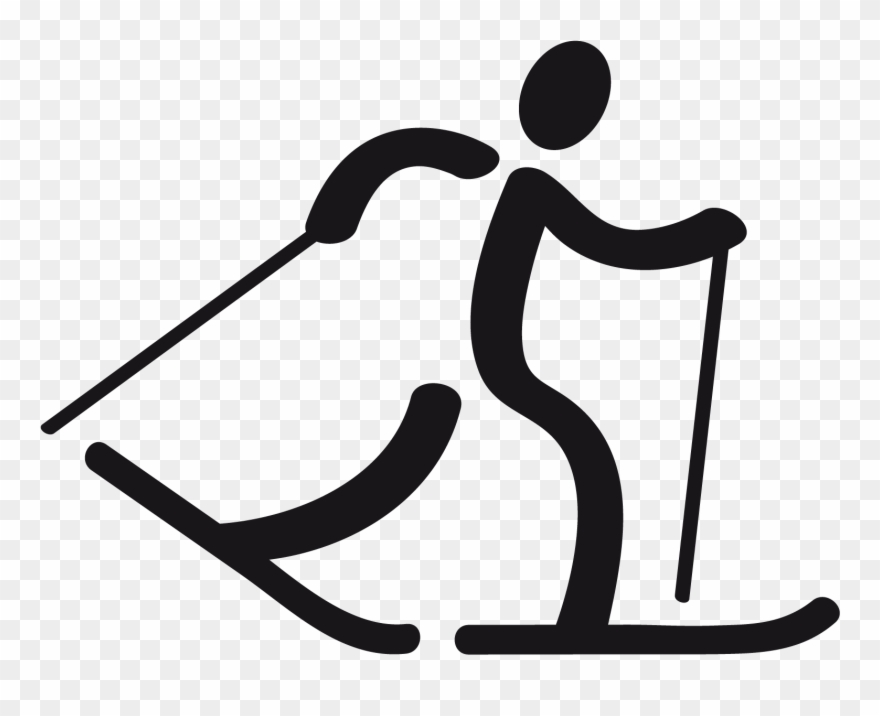 Cross Country Skiing Clip Art - Png Download