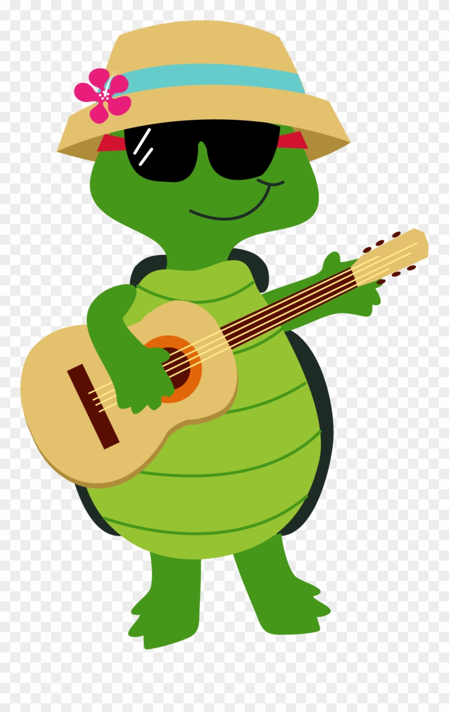 Image Jwi Tropicalturtles Minus Spring - Summer Clip Art Turtle - Png Download