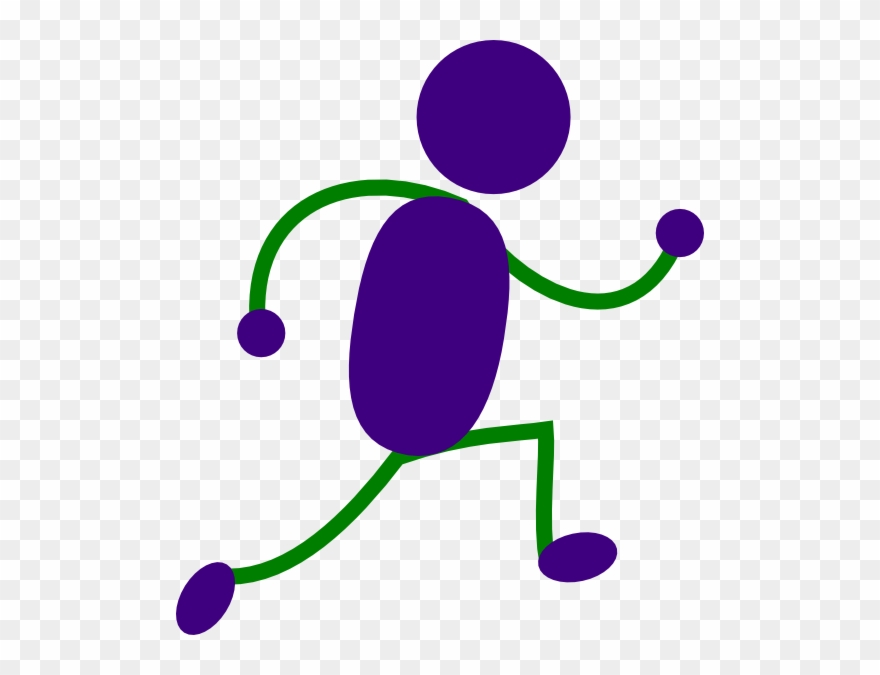 Person Running Clip Art - Png Download