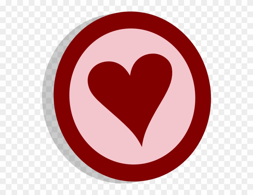 This Free Clip Arts Design Of Symbol Heart Vote - Corazon En Circulo - Png Download
