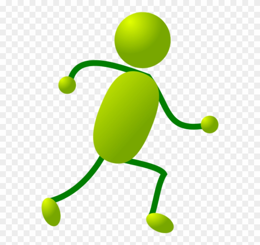 Pix For Stick Figure Man Running - Figure Running Stickman Clipart - Png Download