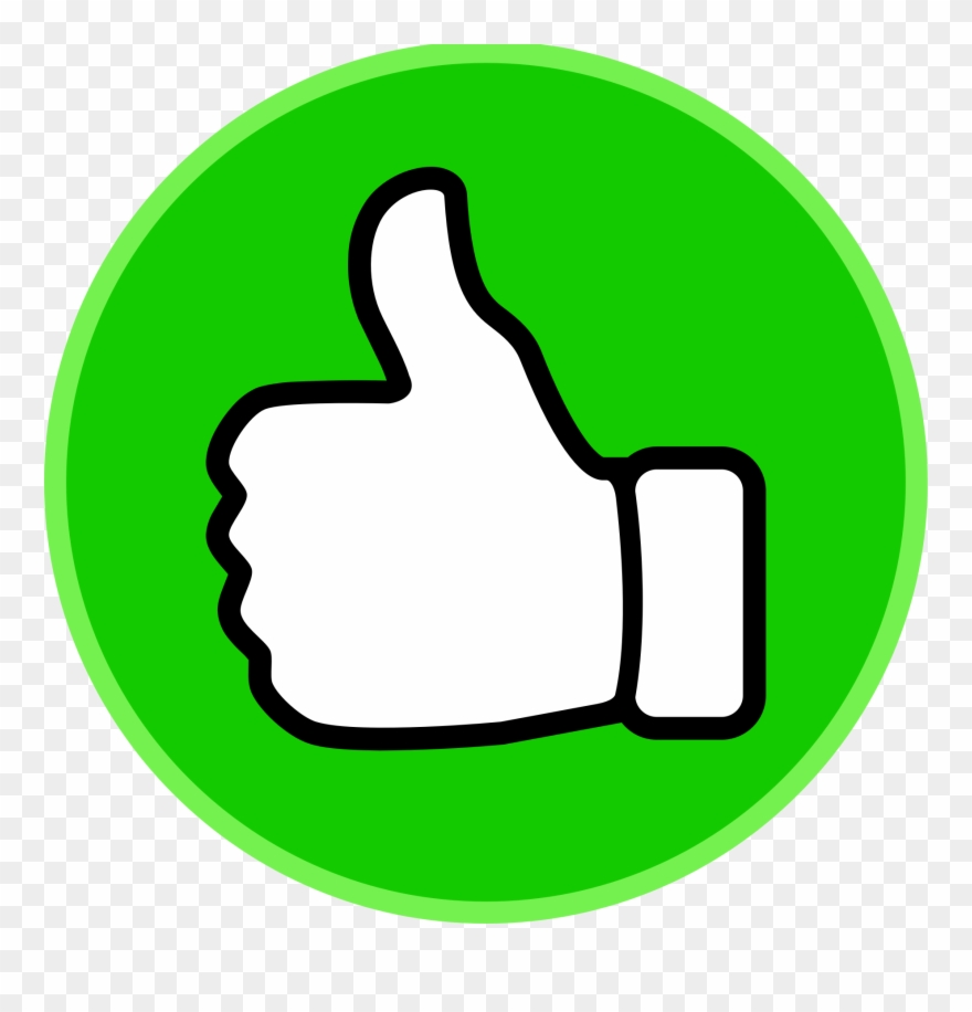 Fingers Clipart Voting - Green Thumbs Up Sign - Png Download