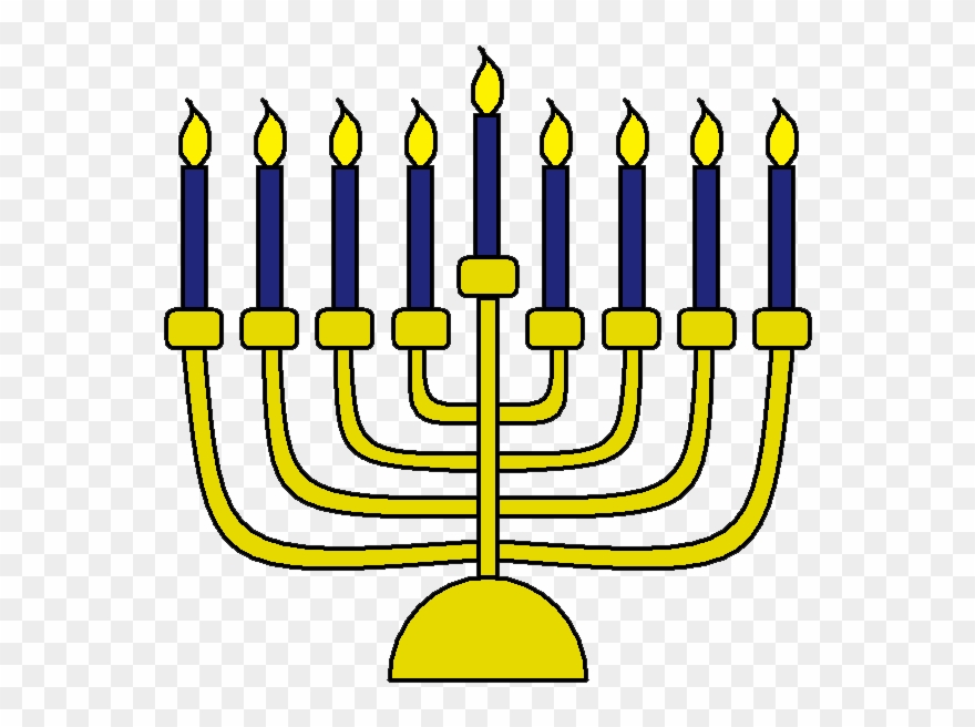 Menorah Jewish Holiday Koozies Clip - Day 3 Hanukkah Menorah - Png Download