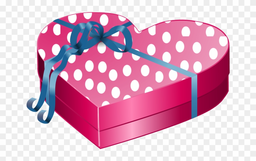 Heart Shaped Giftbox Pink - Animated Birthday Gift Box Clipart