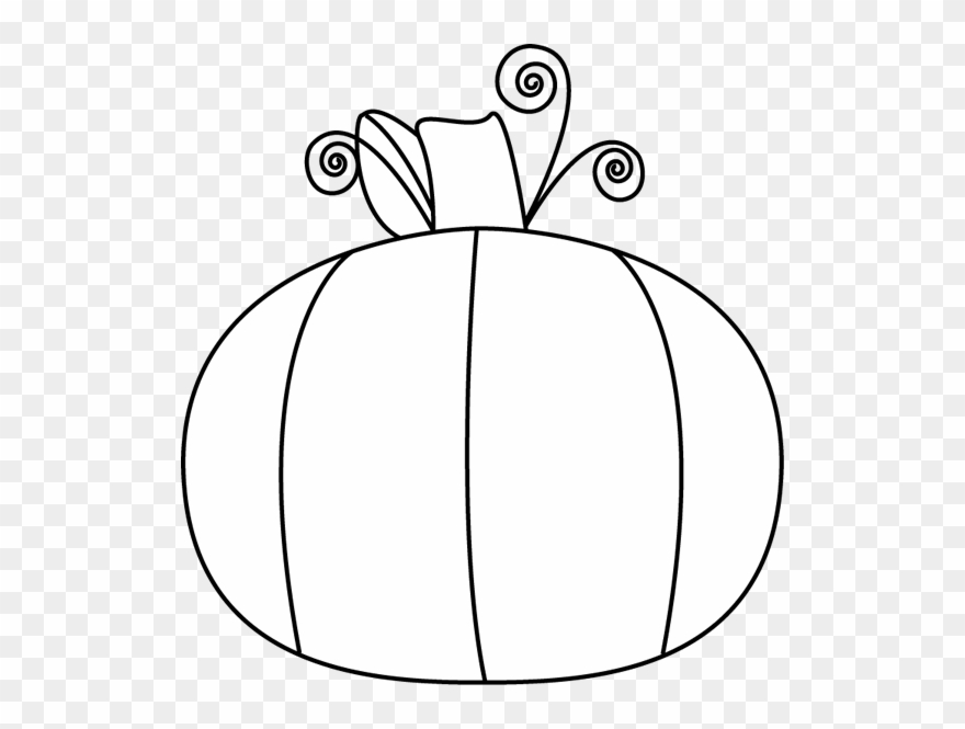 Black And White Pumpkin Clip Art - White Pumpkin With Black Background - Png Download