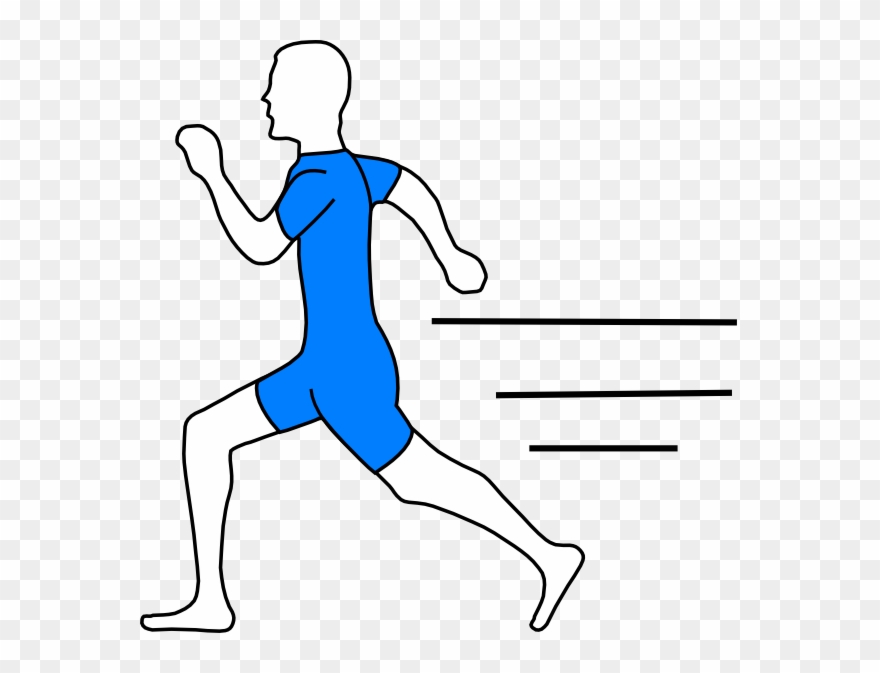 Image Clip Art At Clker Com Vector Online - Draw A Man Running - Png Download
