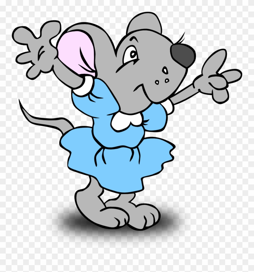 Onlinelabels Clip Art - Missy Mouse Greeting Card - Png Download