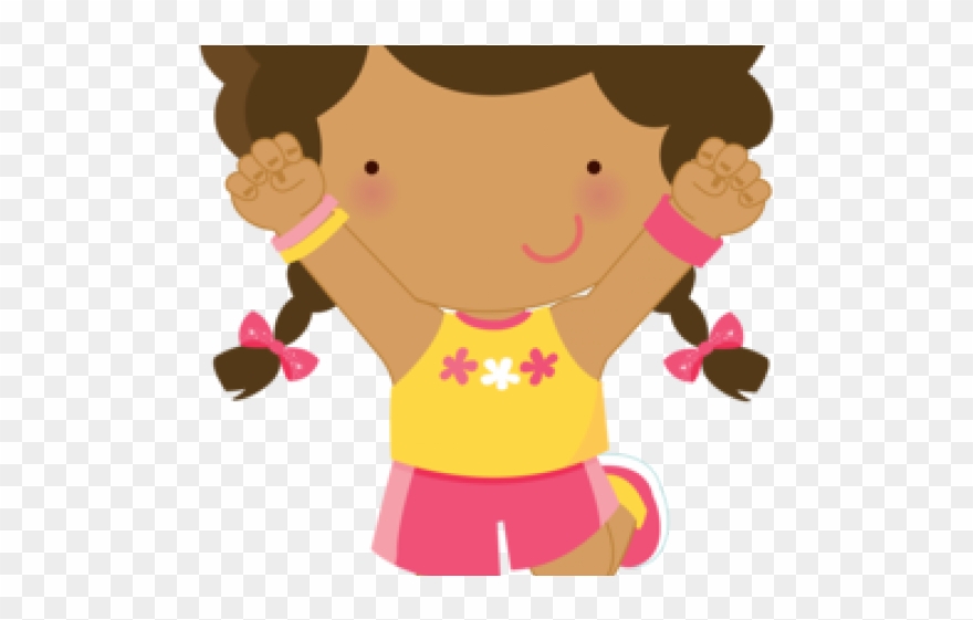 Running Clipart Girl - Running Clipart Cute - Png Download