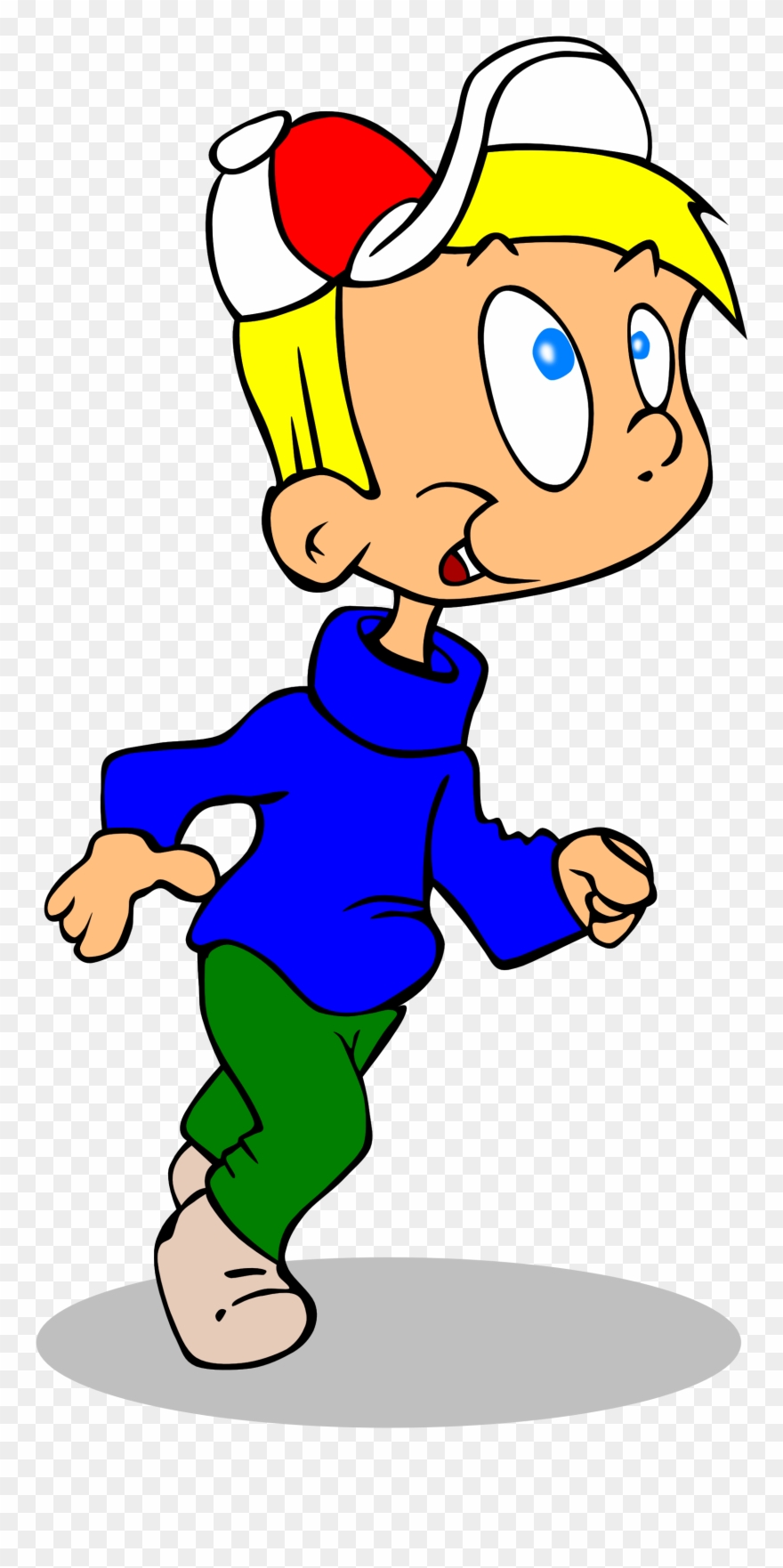 Clipart Child Runner - Running Boy Clipart Png Transparent Png