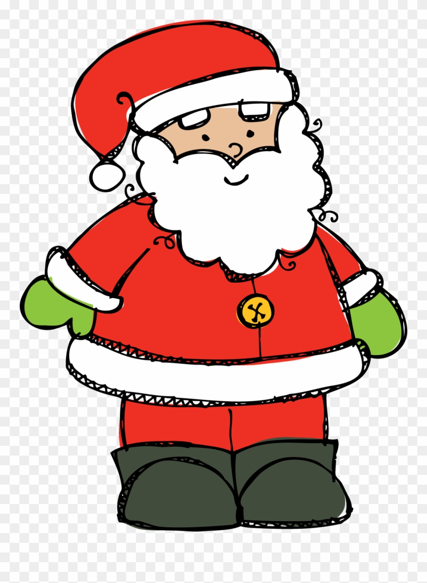 Summer/tropical - Cute Santa Clip Art - Png Download