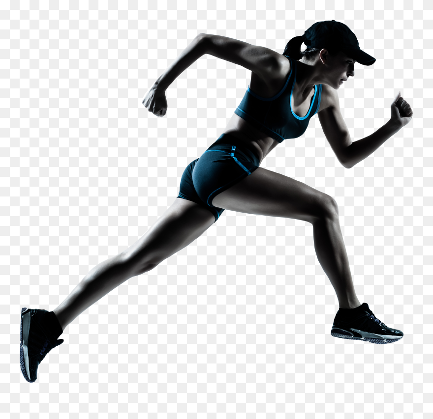 Runner Clipart Transparent Background - Running With Transparent Background - Png Download