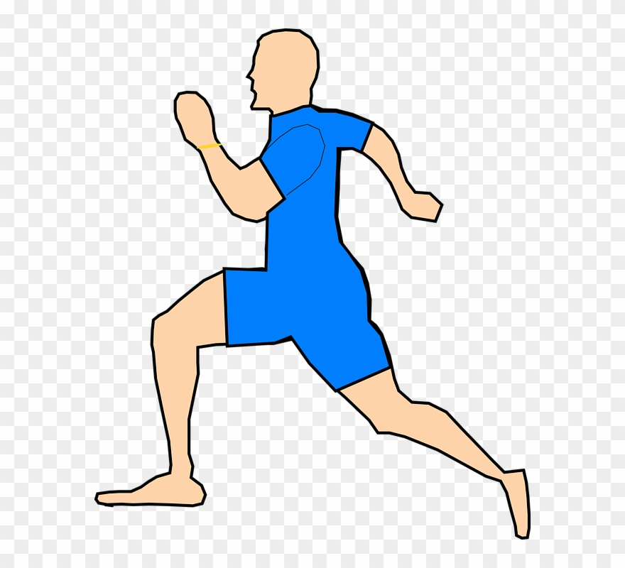 Man Running Jogging - Cartoon Running Man Clip Art - Png Download