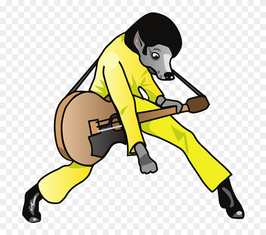 Happy Running Dog Clipart, Vector Clip Art Online, - Elvis Presley - Png Download