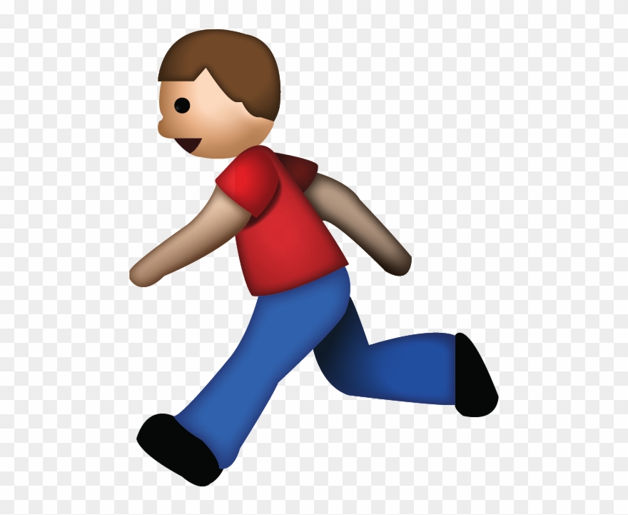 Download Emoji Island Ai File - Running Man Emoji Png Clipart