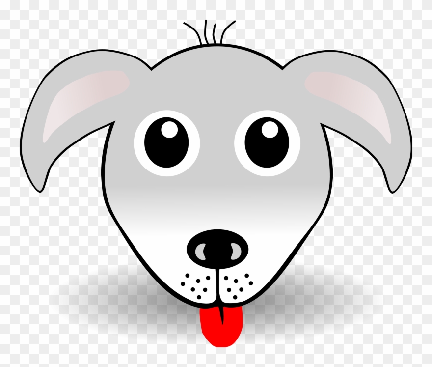 Cartoon Dog - Dog Face Clipart - Png Download