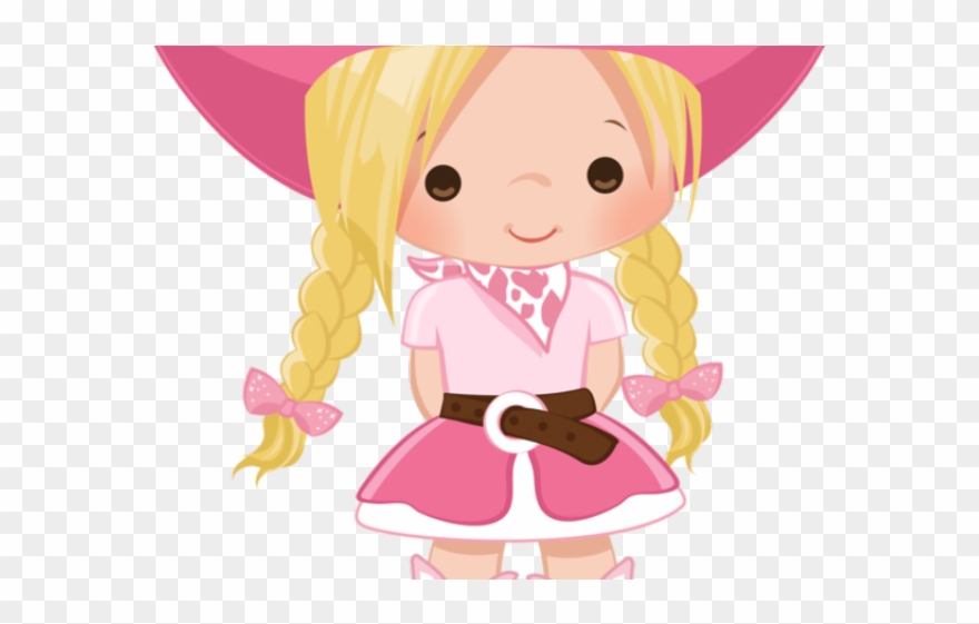 Summer Clipart Baby - Niña Vaquera Dibujo - Png Download