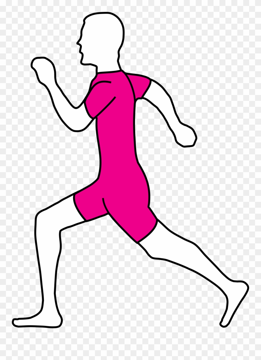 Clipart - Machovka Jogging - Draw A Running Man - Png Download