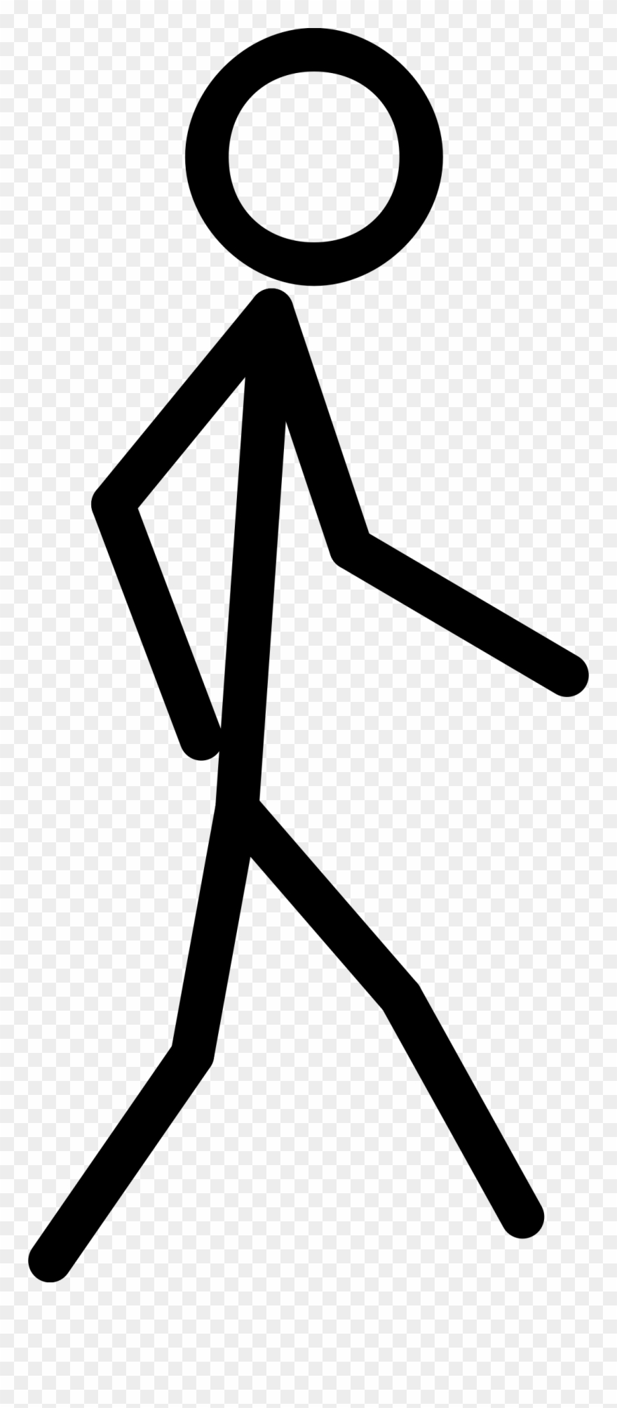 Stick Figure Pics Group - Stick Figure Walking Clip Art - Png Download