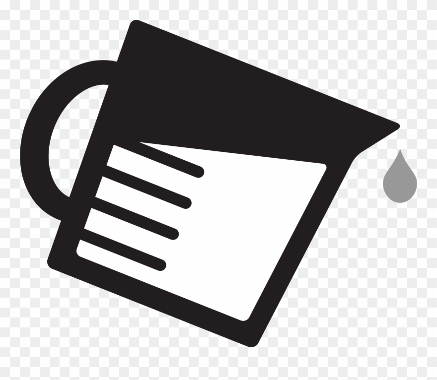 Measuring Cup Clipart - Measuring Cup Of Water Clipart - Png Download