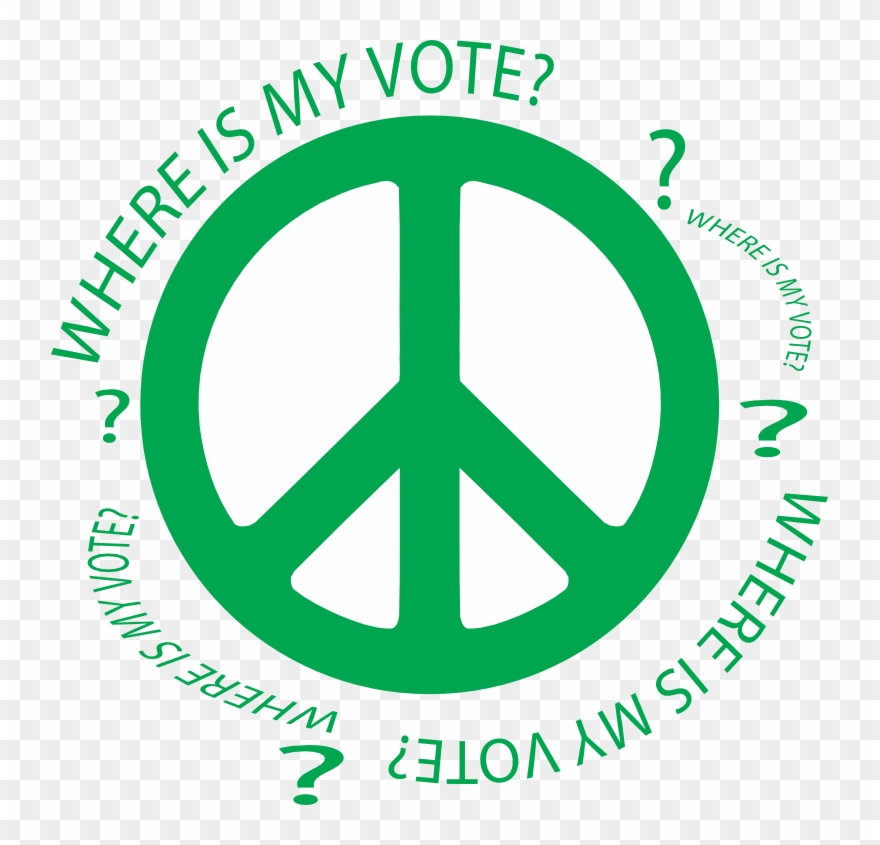 Don't Forget To Vote Clip Art - Peace Symbols - Png Download