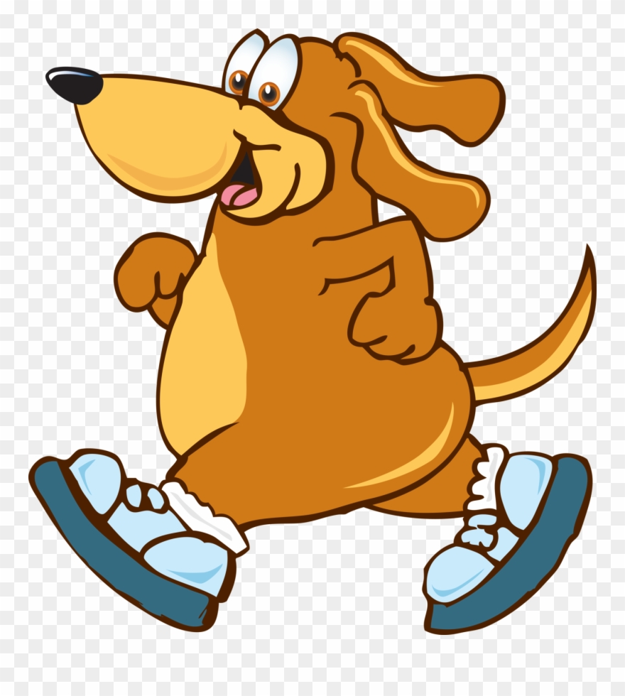 Free Animals Exercising Cliparts Download Clip Art - Clipart Dog Walking - Png Download