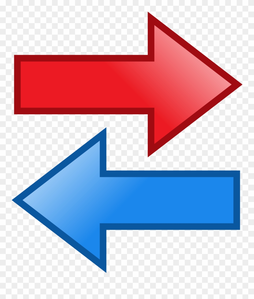 Our Article Presents A Text Critical Study Of Three - Red And Blue Arrows Clipart
